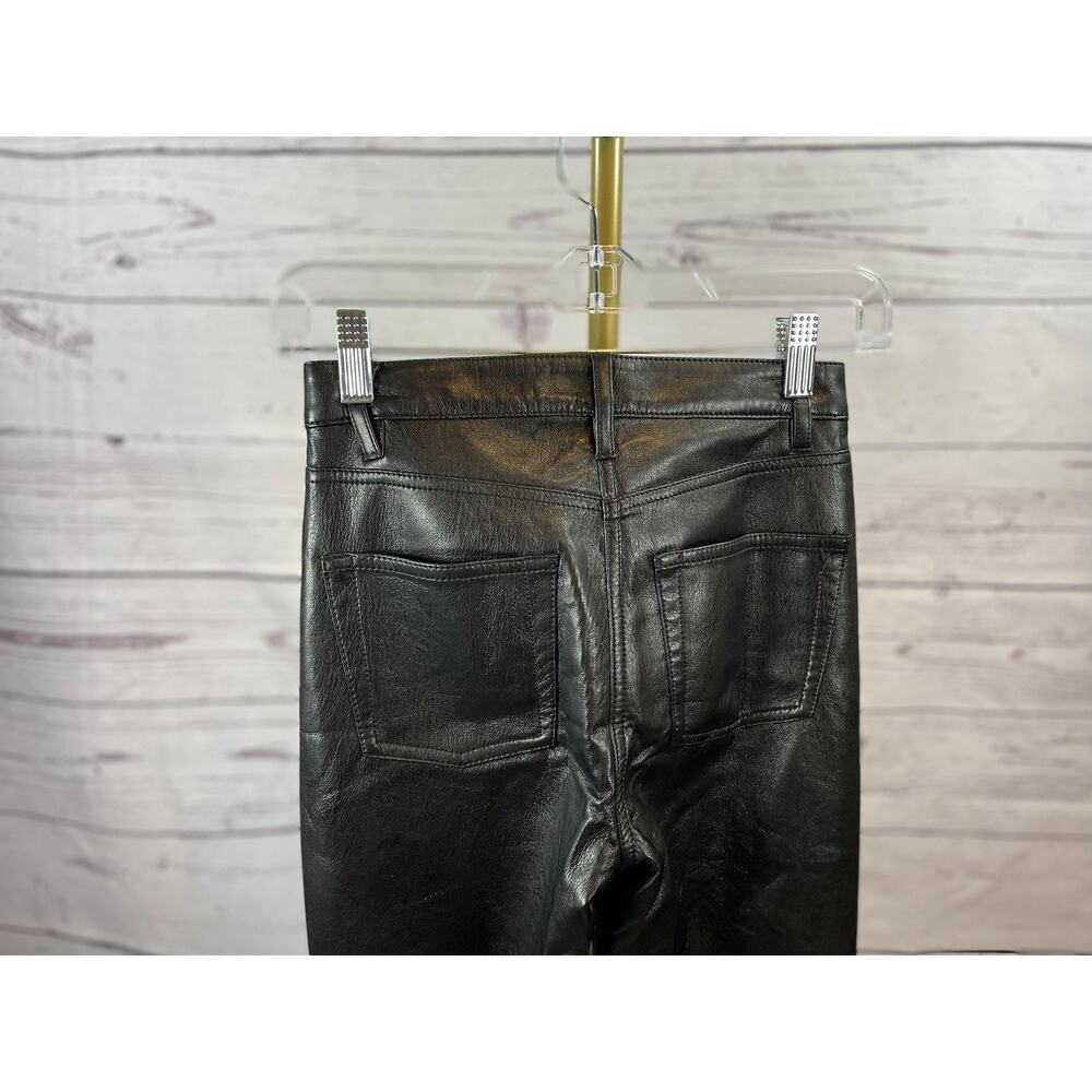 Wilfred The Melina Flare Pant Black Vegan Leather High Rise Size 00 Aritzia - Picture 4 of 7